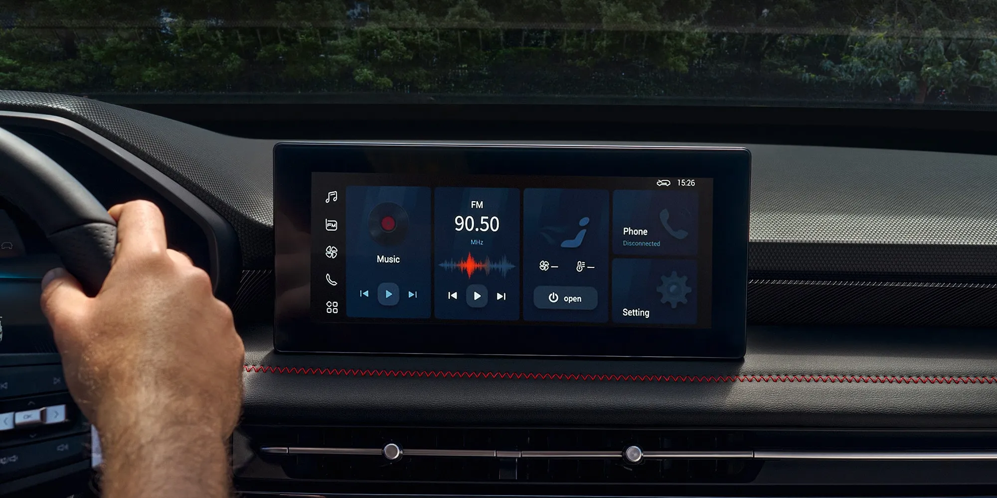 Pantalla infoentretenimiento